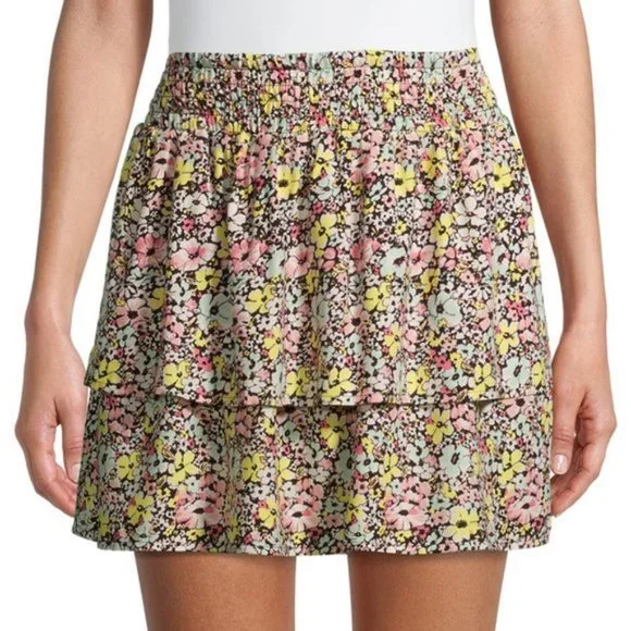 No Boundaries Juniors' Smocked Mini Skirt XL 15-16 - Picture 1 of 5